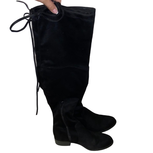 SOLD Women’s Target Black Above the Knee Boots with Tie Size 7 1/2 - Picture 1 of 4